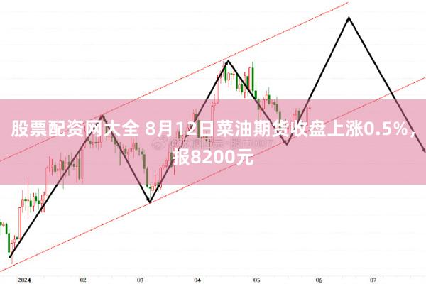 股票配资网大全 8月12日菜油期货收盘上涨0.5%，报8200元