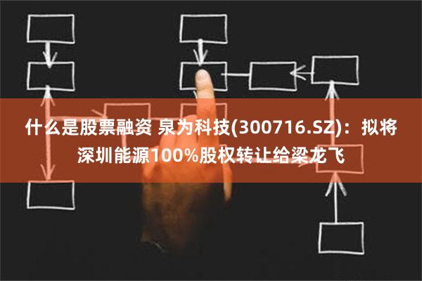 什么是股票融资 泉为科技(300716.SZ)：拟将深圳能源100%股权转让给梁龙飞