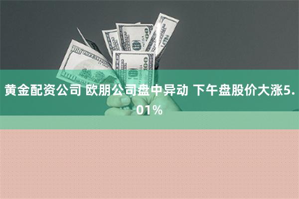 黄金配资公司 欧朋公司盘中异动 下午盘股价大涨5.01%