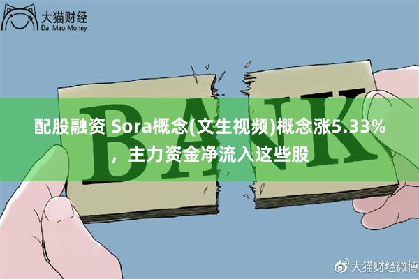 配股融资 Sora概念(文生视频)概念涨5.33%，主力资金净流入这些股